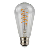 LED Filament Edison lamp spiraal | 64mm | 4 Watt | Dimbaar | 2200K - vooraanzicht