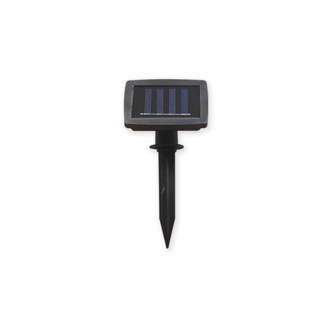 Solar lichtslinger - prikkabel - 8 meter - 40 leds - 3000K warm wit - solar paneel met spies