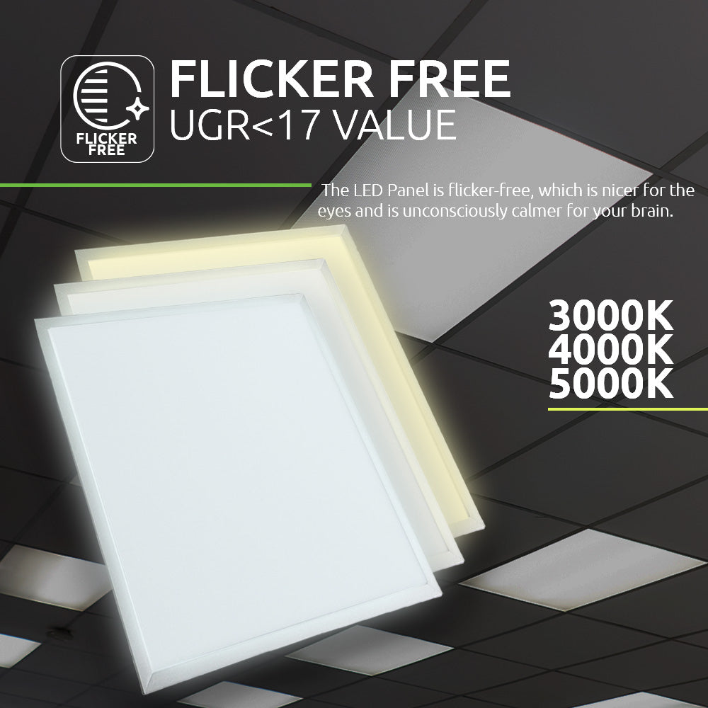 LED Paneel 60x60cm 30W 4200lm - Pro Serie - template - flicker free