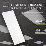 LED Paneel 120x30cm 40W 4200lm - Standard - template - high performance