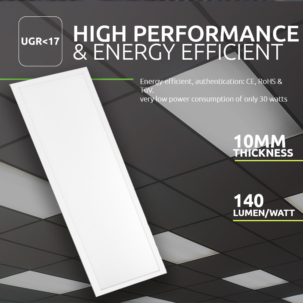 LED Paneel 120x30cm 30W 4200lm - Pro Serie - high performance