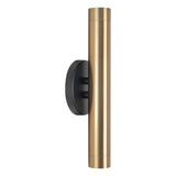 LED Wandleuchte Spot Trend | Schwarz - Messing | Rund | GU10 mini | 28cm | Exkl. Lichtquelle