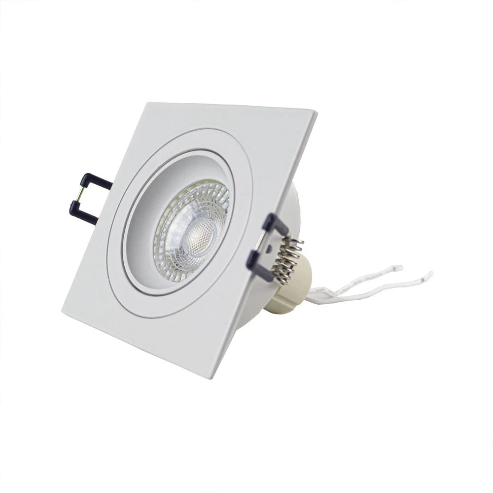 Zigbee smart Einbaustrahler Weiß 4,7W | Quadratisch | 80mm | HUE-kompatibel | RGB-CCT