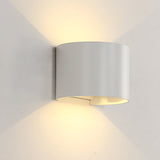 Witte wandlamp rond - wit - dimbaar- waterdicht - buiten lamp - verstelbare stralingshoek