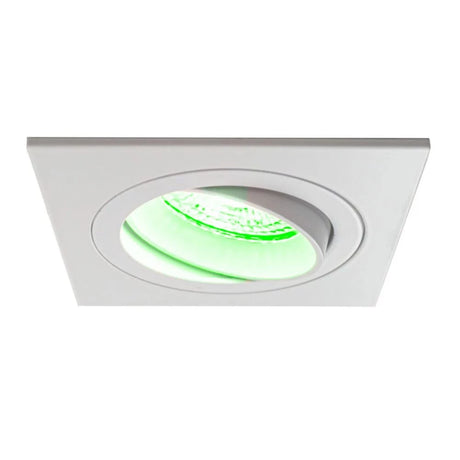 Zigbee smart Einbaustrahler Weiß 4,7W | Quadratisch | 80mm | HUE-kompatibel | RGB-CCT