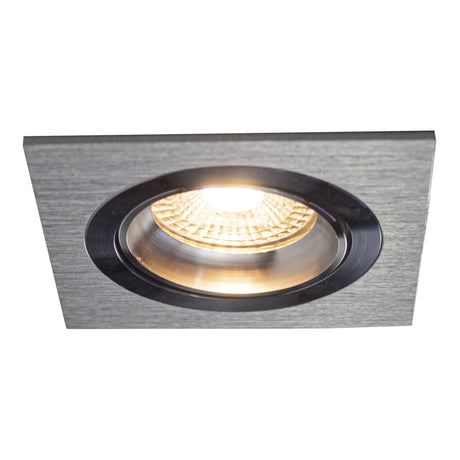 PHILIPS LED-Einbaustrahler 4 Watt dimmbar | Quadratisch | neigbar | Silber