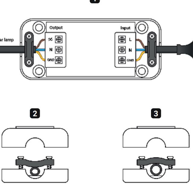 ION LED-Schnurdimmer | Weiß | 0,3-75W