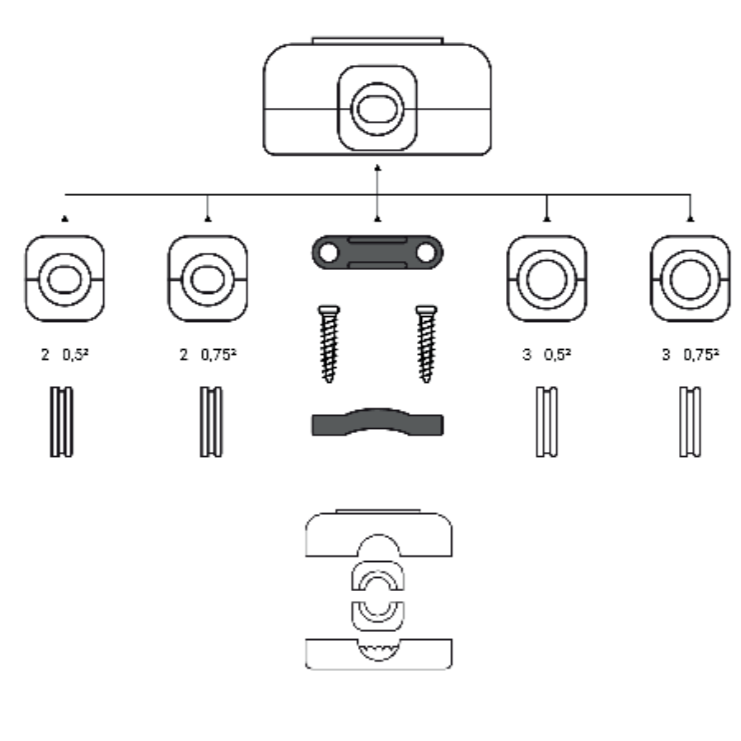 ION LED-Schnurdimmer | Weiß | 0,3-75W