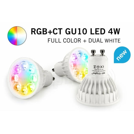 LED spot RGBW+CCT 4W GU10 | Dimbaar | Milight