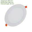 feerindicatie LED Downlight inbouw rond slim afmetingen