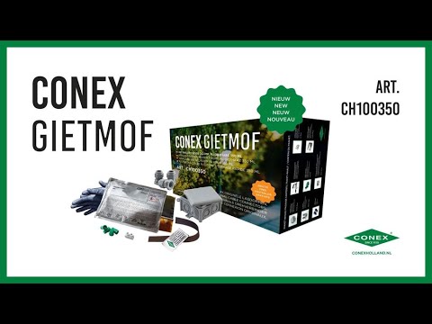 Conex-Gusssockelpaket | Harz + Kabelbox